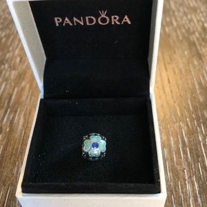 💯Authentic Pandora Blue Flower Enameled Charm